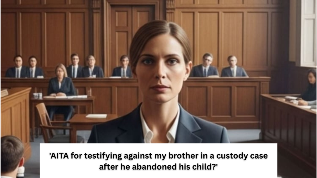 ‘AITA for testifying against my brother in a custody case after he abandoned his child?’