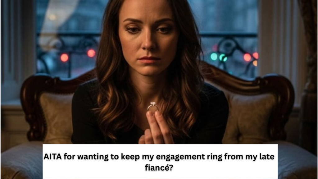 ‘AITA for wanting to keep my engagement ring from my late fiancé?’