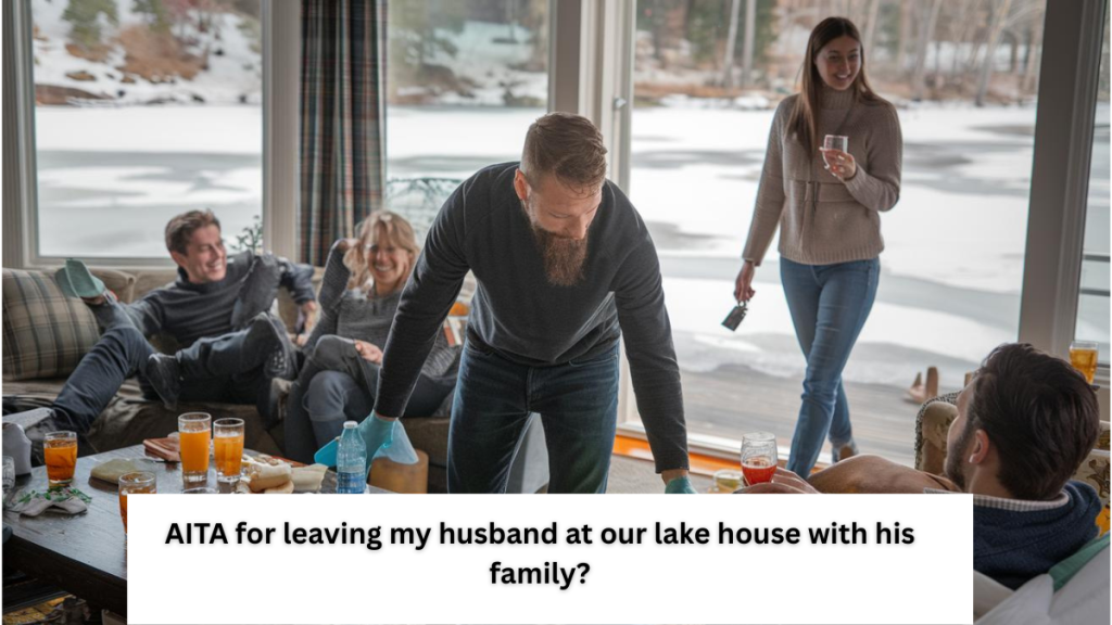 AITA for leaving my husband at our lake house with his family?