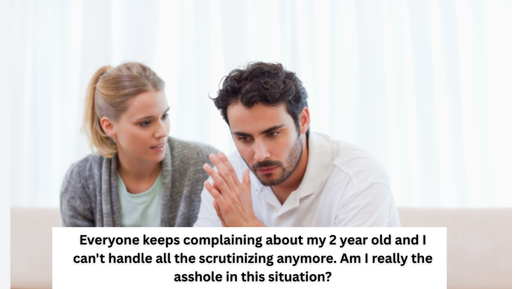 ( AITA) Everyone keeps complaining about my 2 year old and I can’t handle all the scrutinizing anymore. Am I really the asshole in this situation?