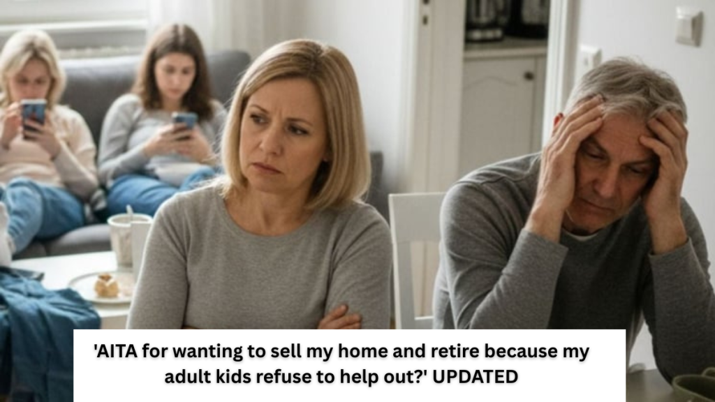 ‘AITA for wanting to sell my home and retire because my adult kids refuse to help out?’ UPDATED