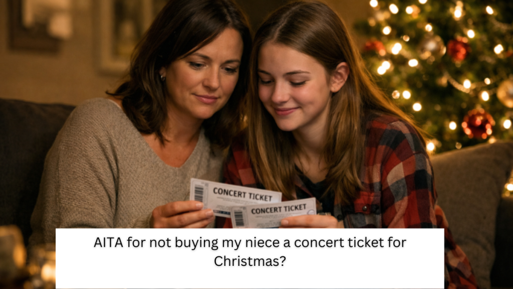 AITA for not buying my niece a concert ticket for Christmas?