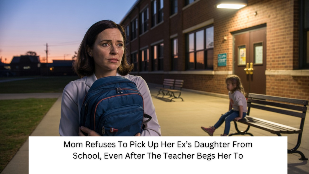 Mom Refuses To Pick Up Her Ex’s Daughter From School, Even After The Teacher Begs Her To
