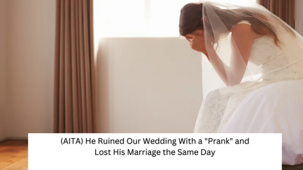 (AITA) He Ruined Our Wedding With a “Prank” and Lost His Marriage the Same Day