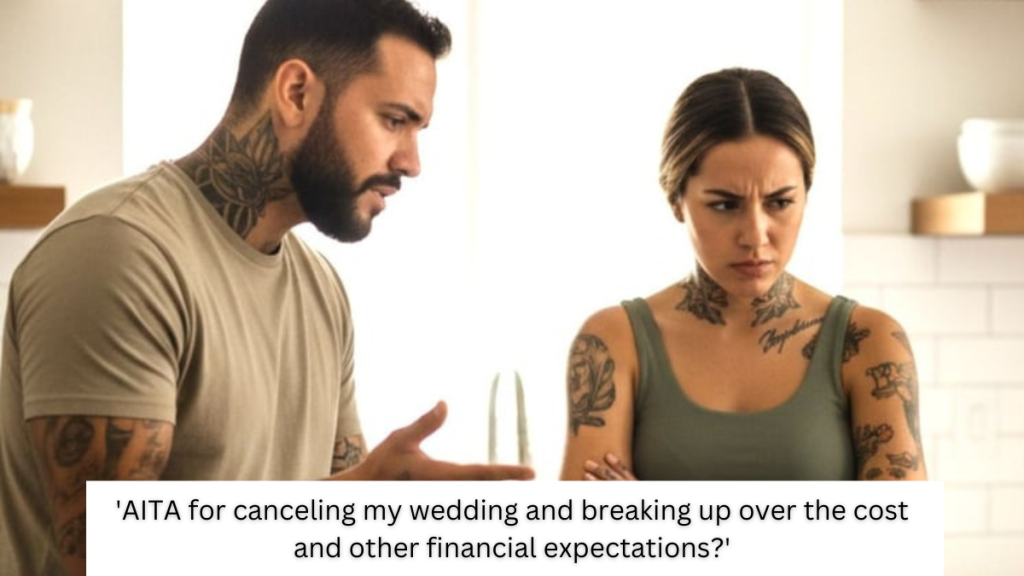 ‘AITA for canceling my wedding and breaking up over the cost and other financial expectations?’
