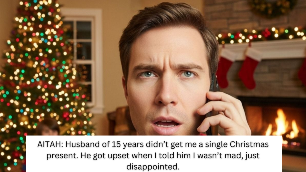 AITAH: Husband of 15 years didn’t get me a single Christmas present. He got upset when I told him I wasn’t mad, just disappointed.
