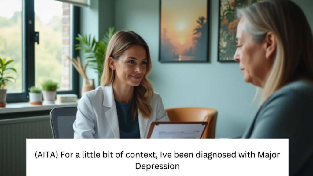 (AITA) For a little bit of context, Ive been diagnosed with Major Depression