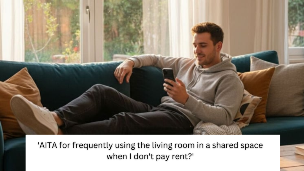 ‘AITA for frequently using the living room in a shared space when I don’t pay rent?’