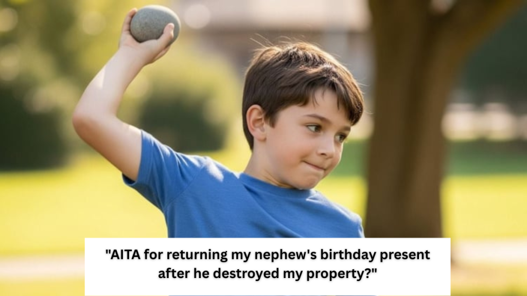 ‘AITA for returning my nephew’s birthday present after he destroyed my property?’