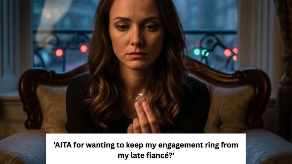 ‘AITA for wanting to keep my engagement ring from my late fiancé?’