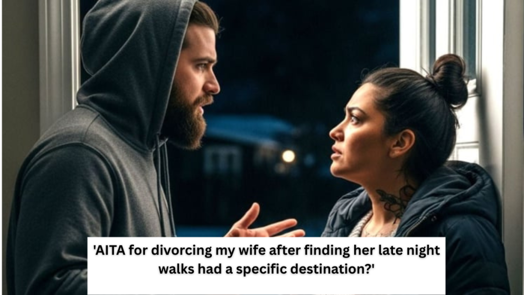 ‘AITA for divorcing my wife after finding her late night walks had a specific destination?’