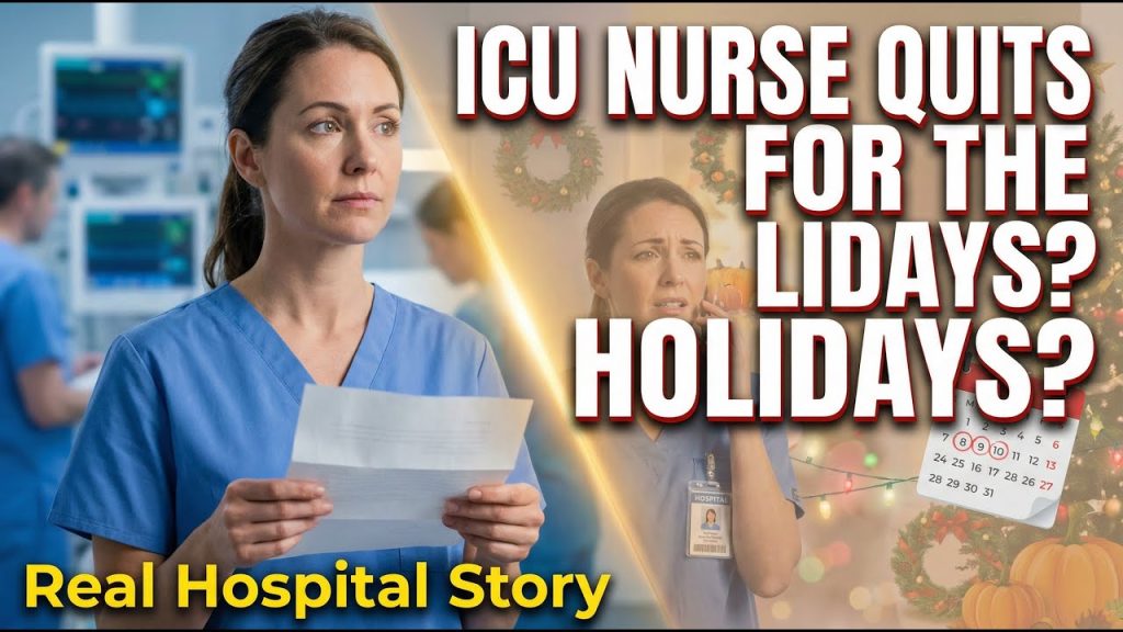 I quit my job so I do not have to work the holidays and now a new mom has to work in my place.