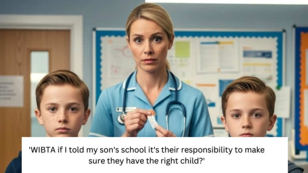 ‘WIBTA if I told my son’s school it’s their responsibility to make sure they have the right child?’