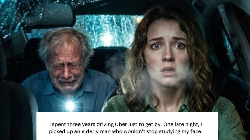 I spent three years driving Uber just to get by. One late night, I picked up an elderly man who wouldn’t stop studying my face.