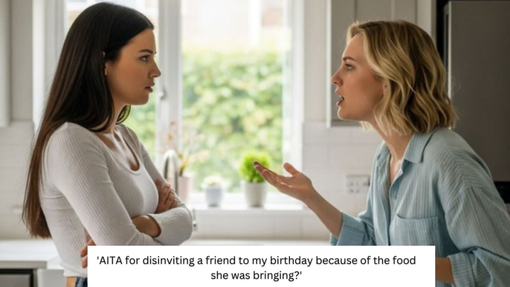 ‘AITA for disinviting a friend to my birthday because of the food she was bringing?’