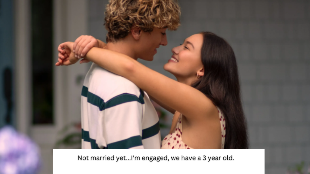 Not married yet…I’m engaged, we have a 3 year old.