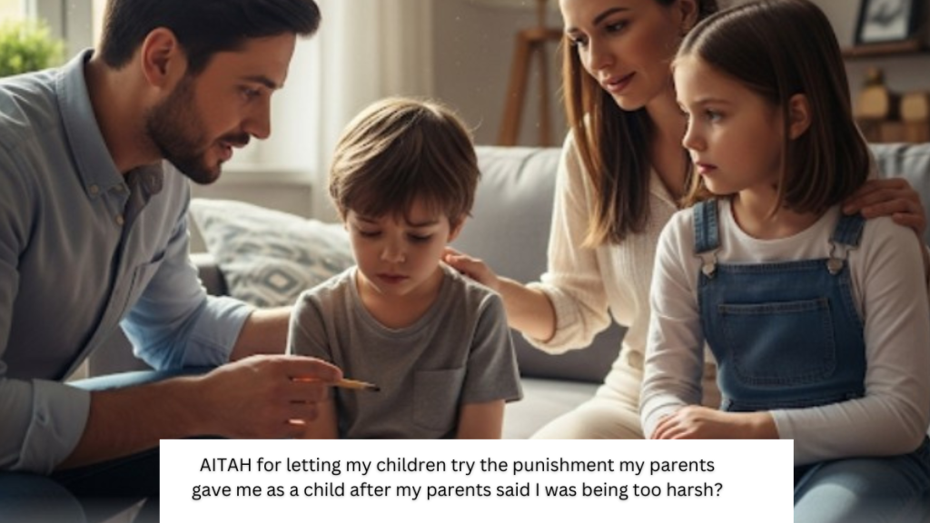 AITAH for letting my children try the punishment my parents gave me as a child after my parents said I was being too harsh?