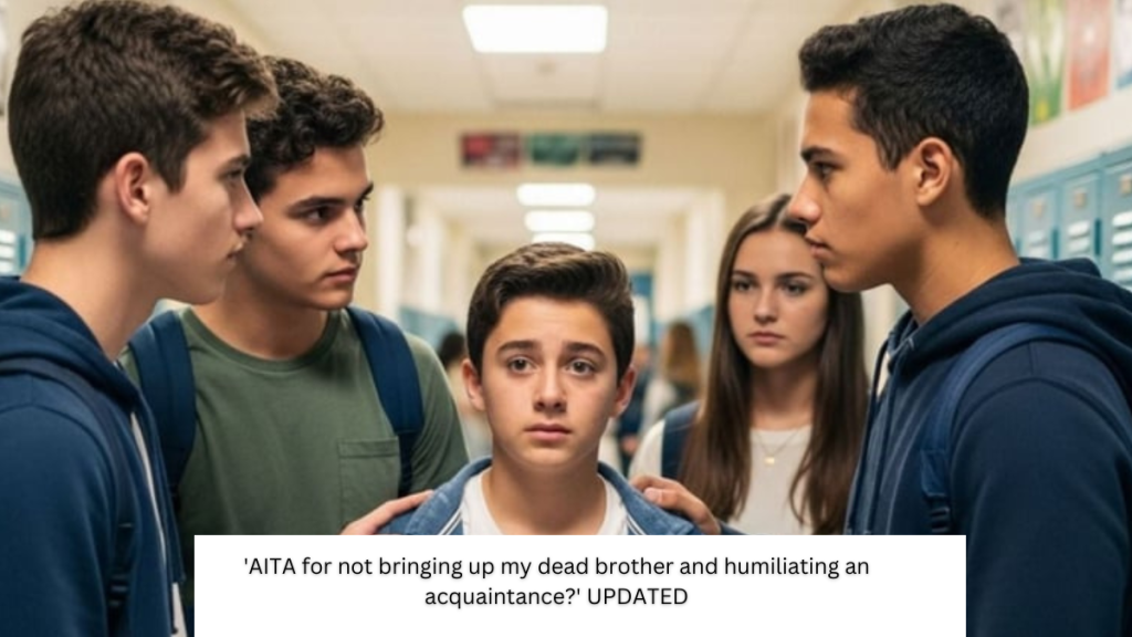 ‘AITA for not bringing up my dead brother and humiliating an acquaintance?’ UPDATED