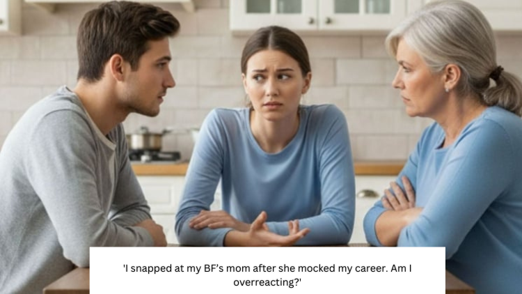 ‘I snapped at my BF’s mom after she mocked my career. Am I overreacting?’