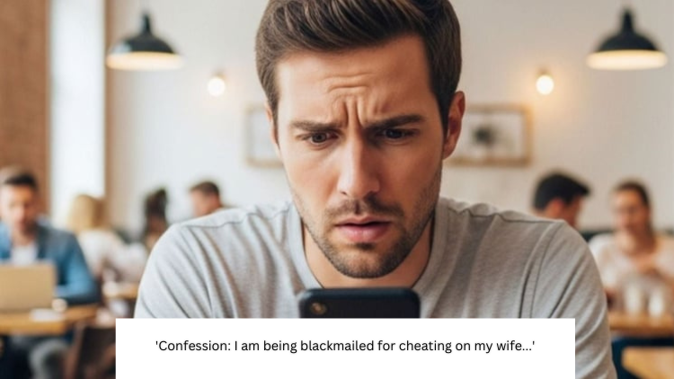 ‘Confession: I am being blackmailed for cheating on my wife…’